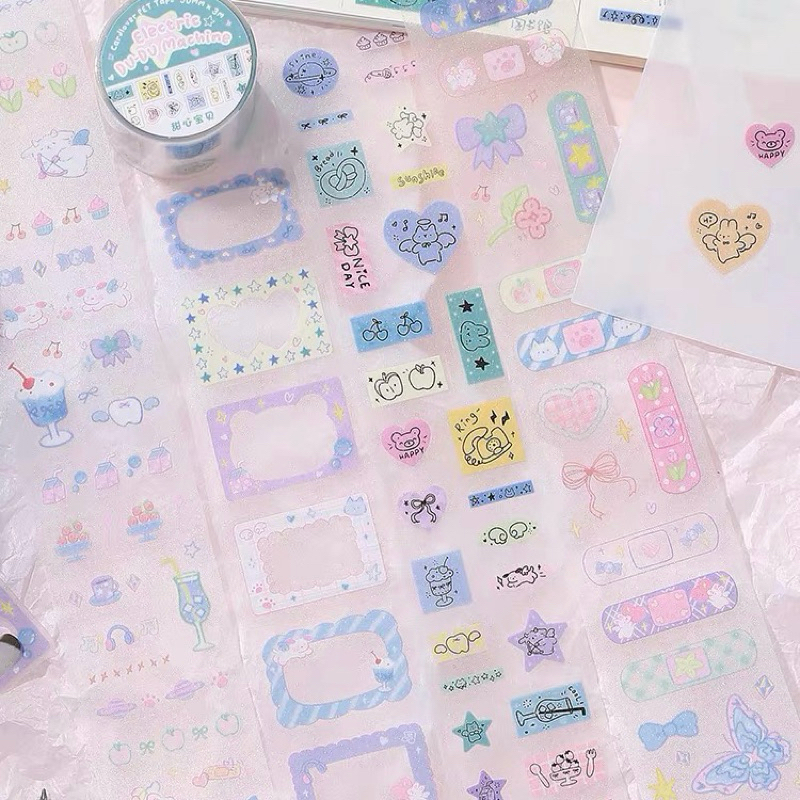 

sticker roll electric dd machn deco photocard journal readystock B1628