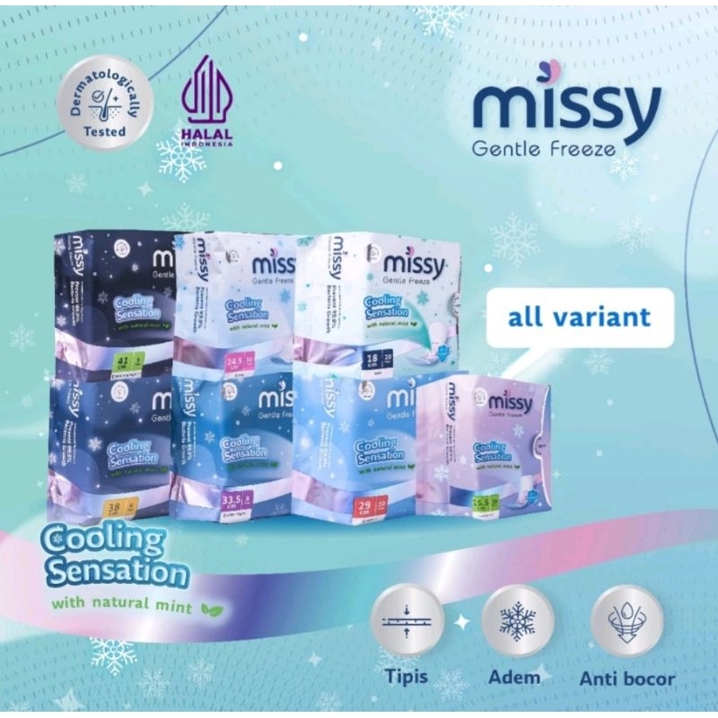 pembalut missy / pembalut kesehatan wanita / pembalut herbal