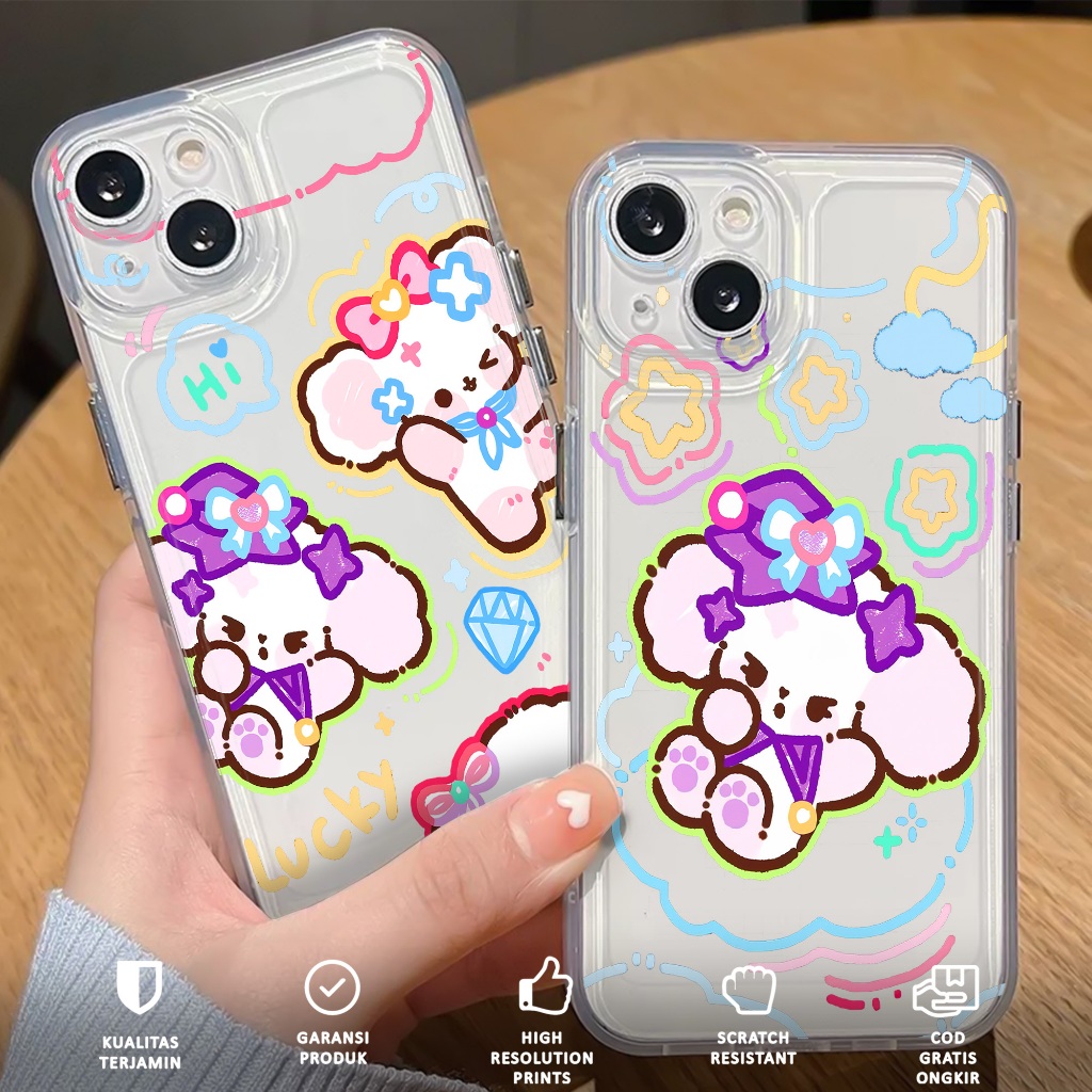 CASE TECNO POVA 5 SPARK 10 SPARK 20 SPARK 20C SPARK GO SPARK 20 PRO [POODLE 2] - Clear Case Softcase