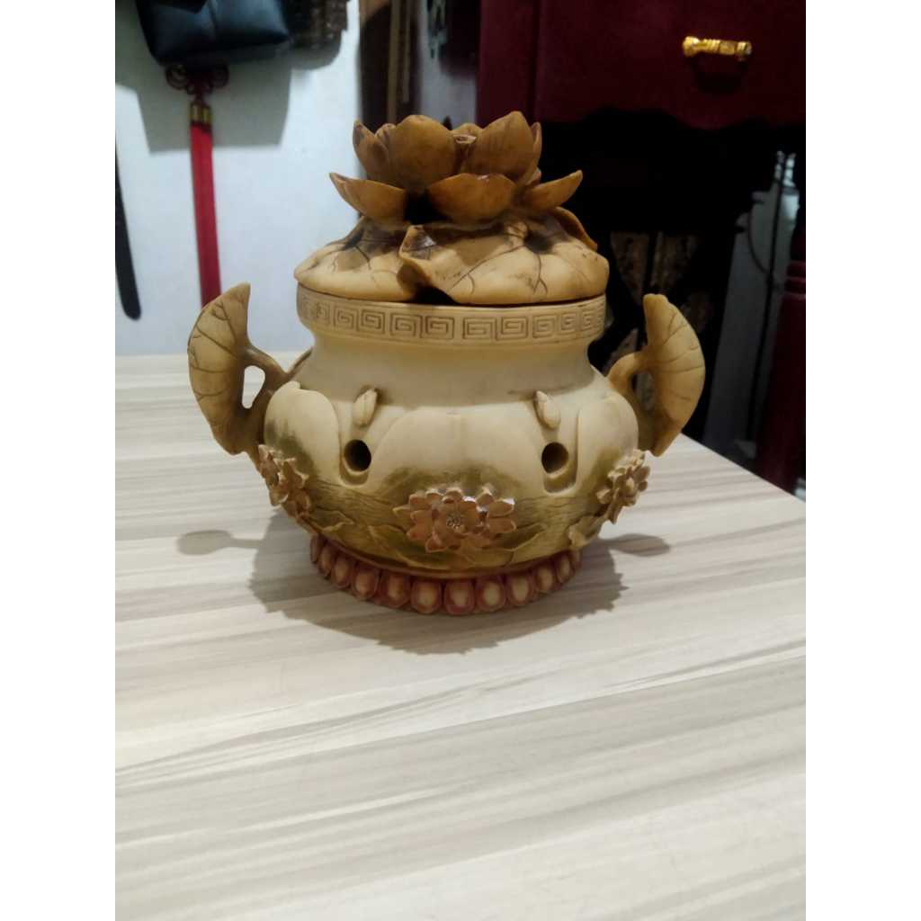 Tempat Dupa Fiber Vintage Kuno Jadul Antik