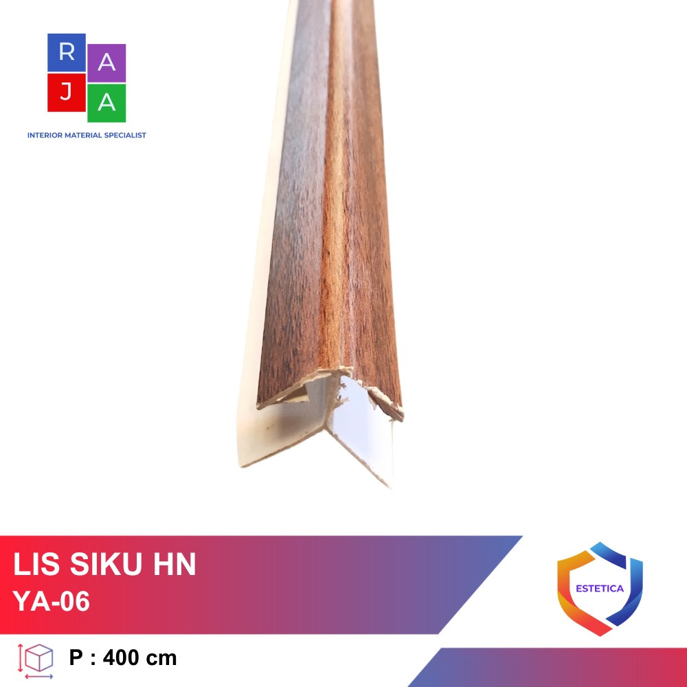 Lis Siku Plafon PVC Aneka Motif Harga per batang