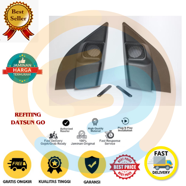 Tweeter Refitting Datsun go _ Dudukan Frame Datsun Go