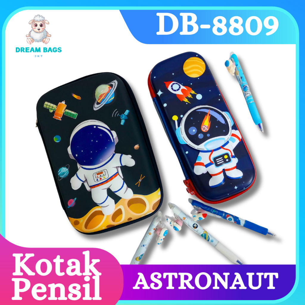 

Pencil Case Kotak Pensil Astronot DB-8779 Timbul 3D - Tempat Pensil