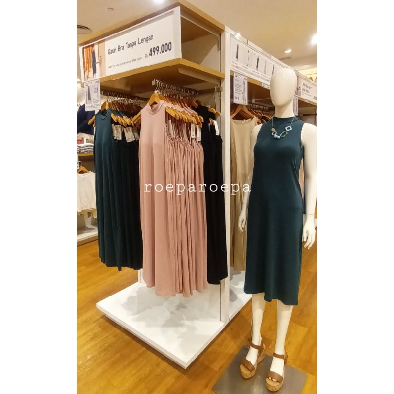 Gaun Bra Tanpa Lengan Bra Dress Sleeveless Uniqlo | jastip uniqlo