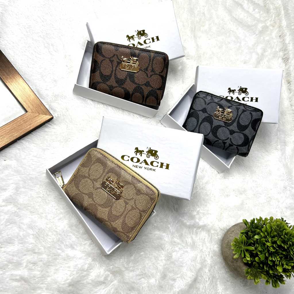 DOMPET COACH MINI RESLETING | FREE BOX SERTI FAKEBILL | DOMPET KARTU COACH