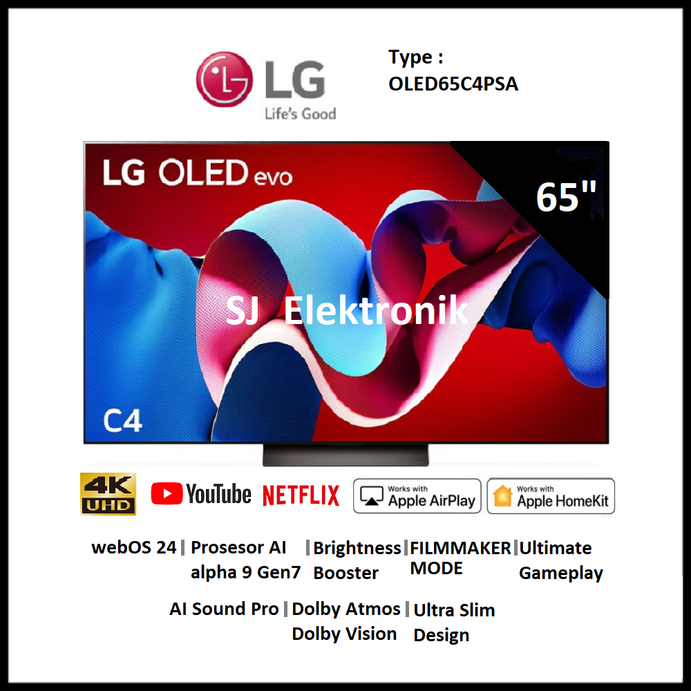 LG OLED65C4 / OLED evo C4 65 Inch Smart TV UHD 4K | OLED65C4PSA