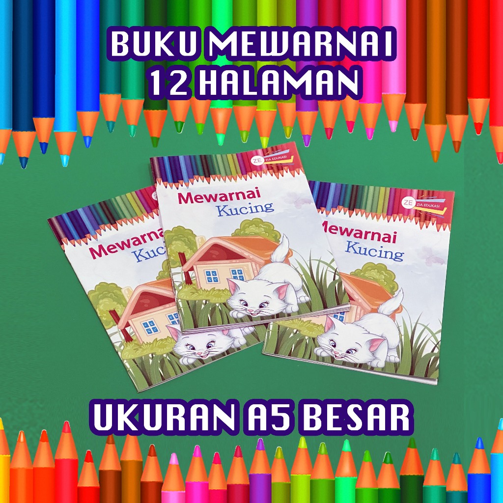 

BUKU MEWARNAI KUCING- BUKU MEWARNAI ANAK-ANAK