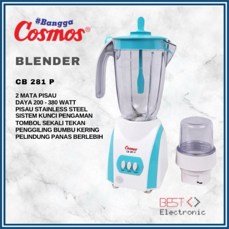 Blender Cosmos CB281P / CB-281P / CB 281P / CB 281 Plastik 2 Liter