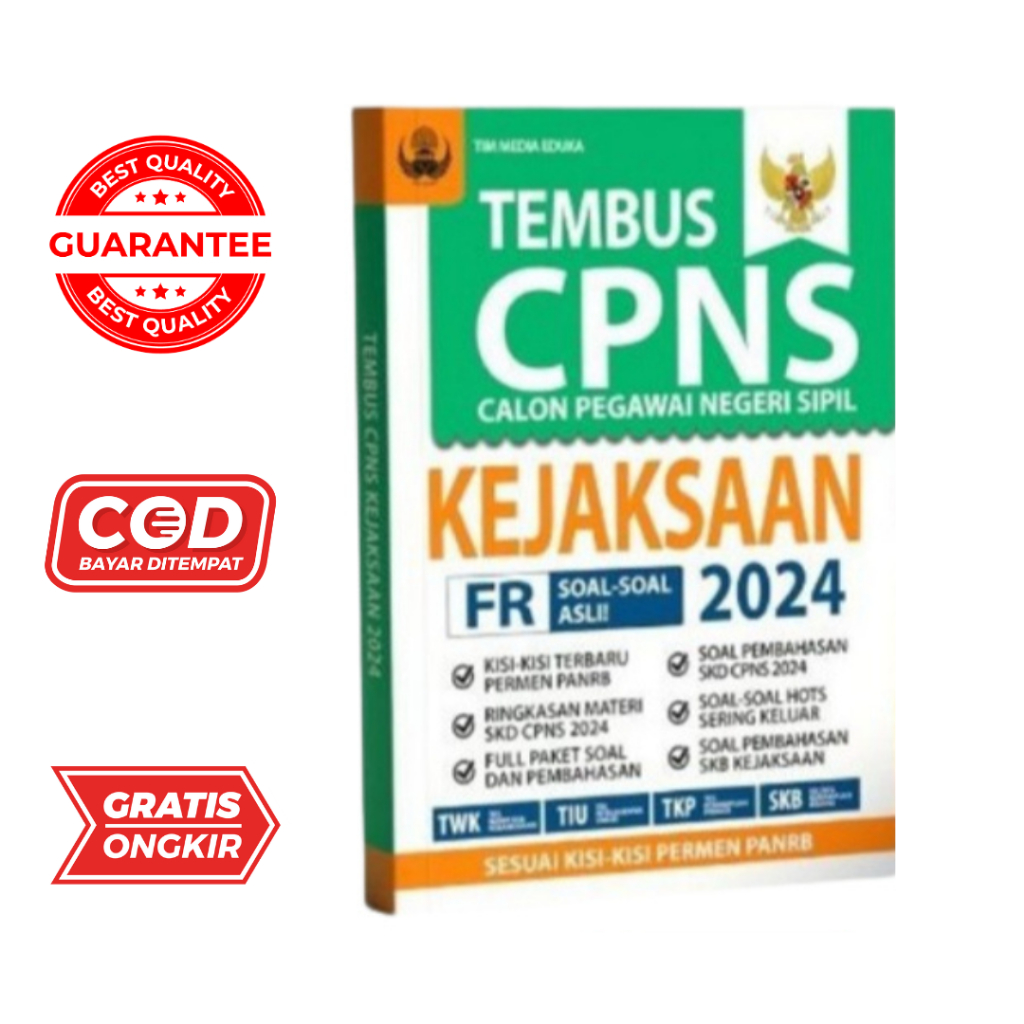 BUKU TEMBUS CPNS KEJAKSAAN 2024 - TWK-TIU-TKP-SKB - Media Eduka