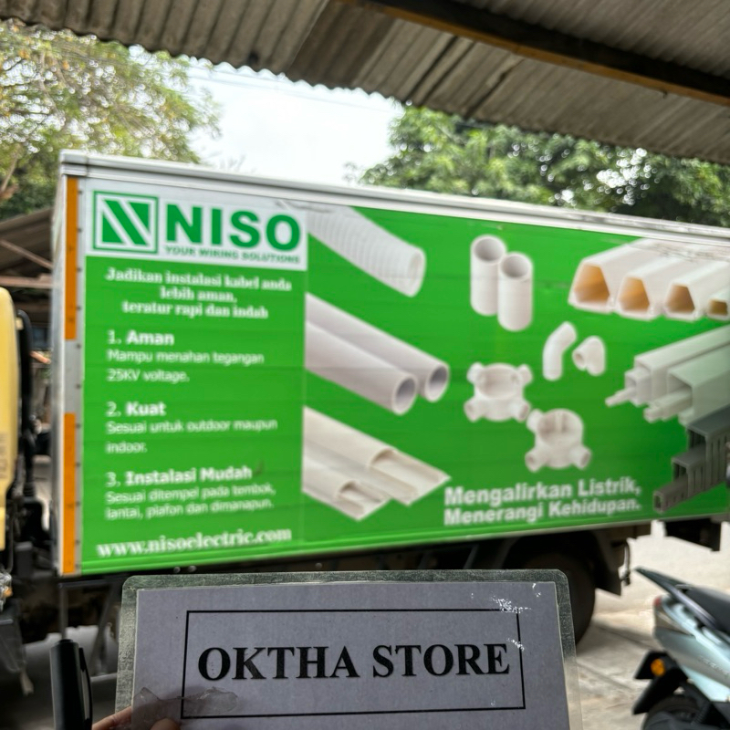 NISO TC 1 TC1 CABLE DUCT PELINDUNGPENUTUP KABEL+ DOUBLE TAPE kabel duct