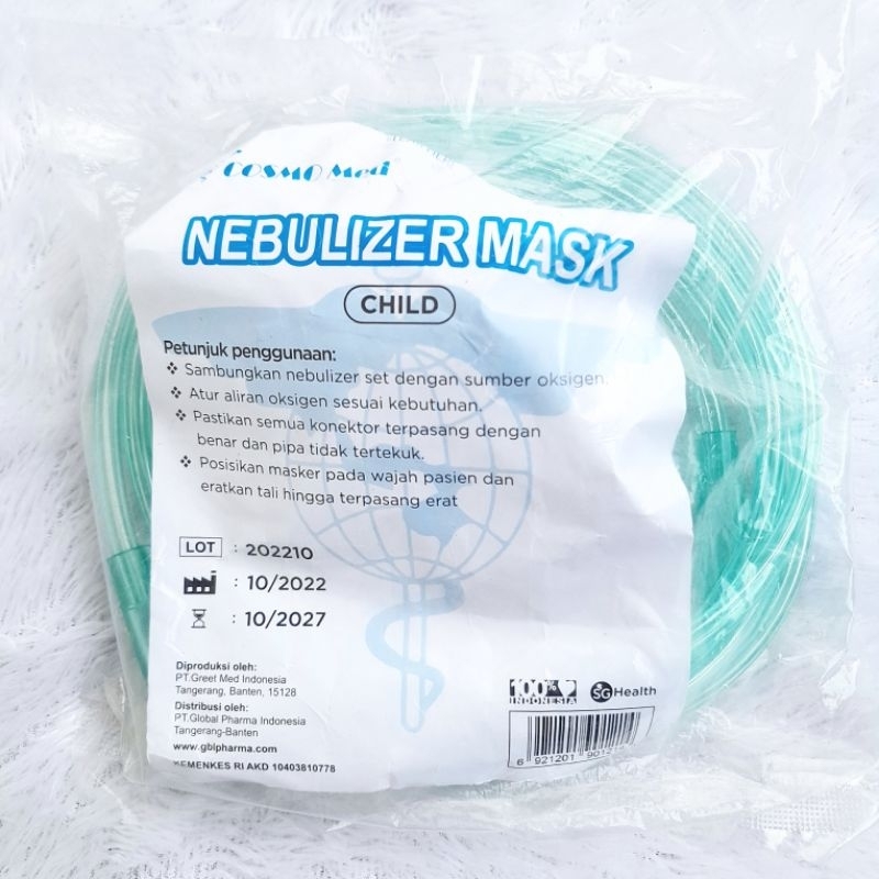 Masker Nebulizer Anak Masker Uap Inhalasi Cosmo Med