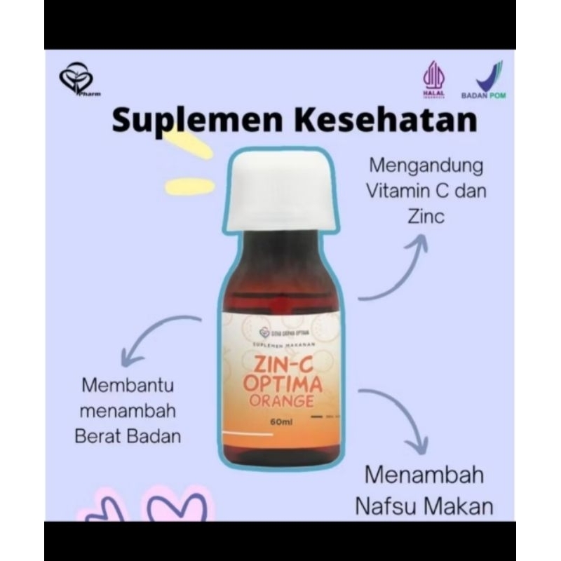 ZINC OPTIMA / Zinc untuk anak/ Vitamin anak ZINC / Mencegah stunting