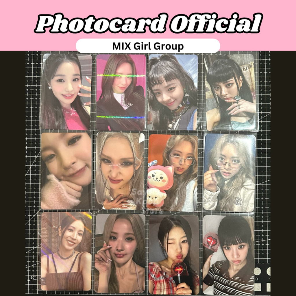 [ READY ] Photocard Official Mix Girl Group - pc official aespa ive redvelvet itzy somi kep1er nmixx