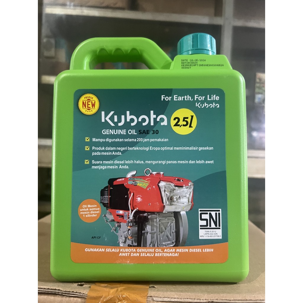 Oli Mesin Diesel Kubota SAE 30w 30 w/CF 2.5 Liter