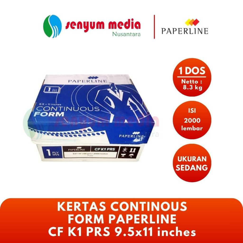 

Kertas Continous Form Paperline K1 Prs 9.5x11 Inches