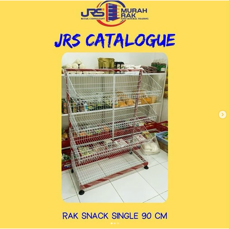 RAK SNACK SINGLE PANJANG 90CM / RAK SNACK PAKAI RODA