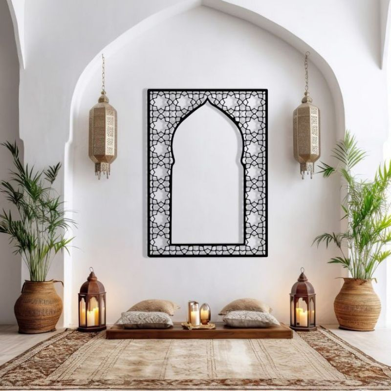 Walldecor Mushola Hiasan Dinding Minimalis Kayu Mushola Pajangan Rumah Dekorasi Rumah