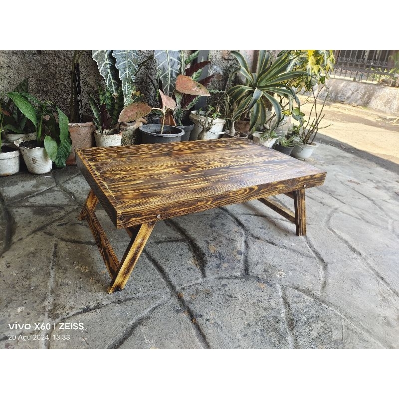 meja lesehan 80x50 lipat serbaguna