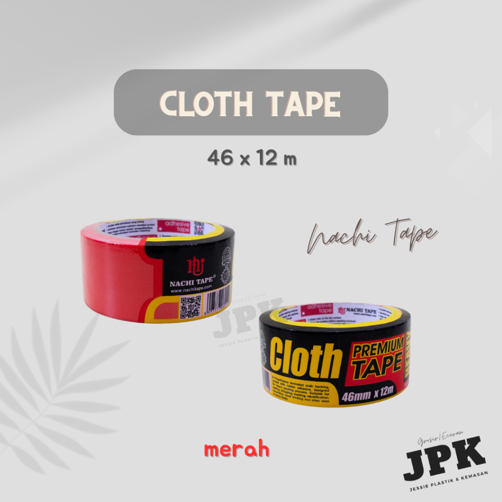 

Lakban Cloth Tape / Lakban Kain Merah Nachi Tape - 46 x 12 m