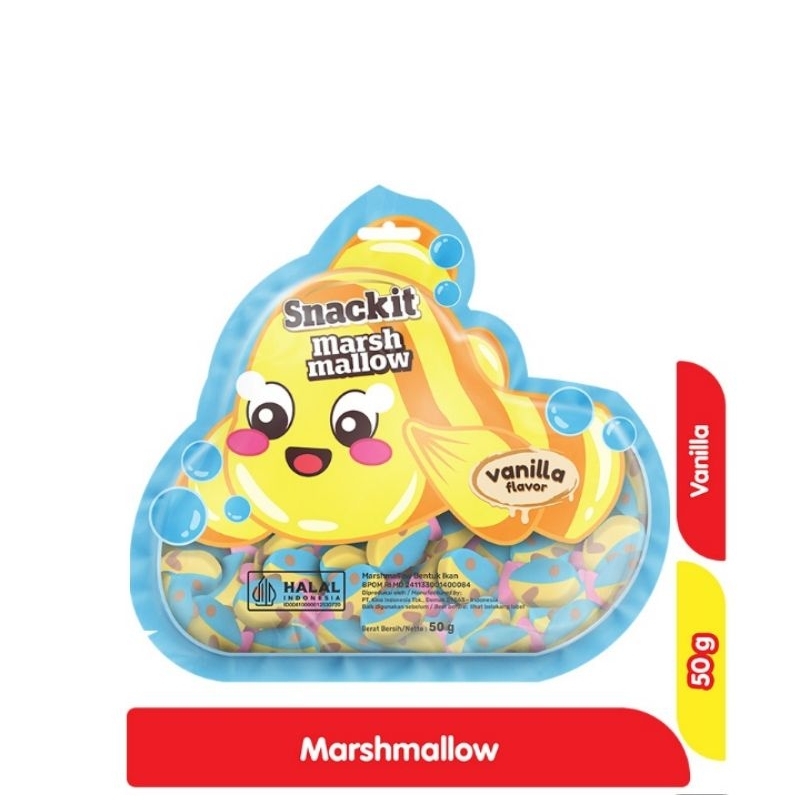 

Snackit Marshmallow Bentuk IkanVanila 50 g