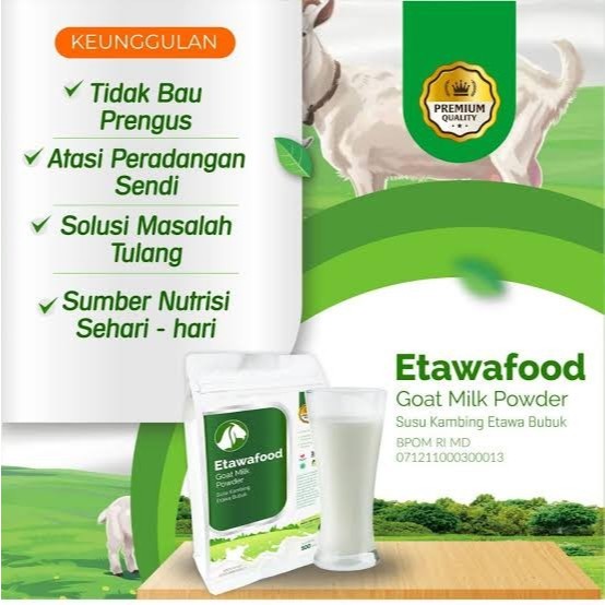 

RB Etawafood Susu Kambing Etawa Bubuk Goat Milk Powder Premium Quality Asli Original