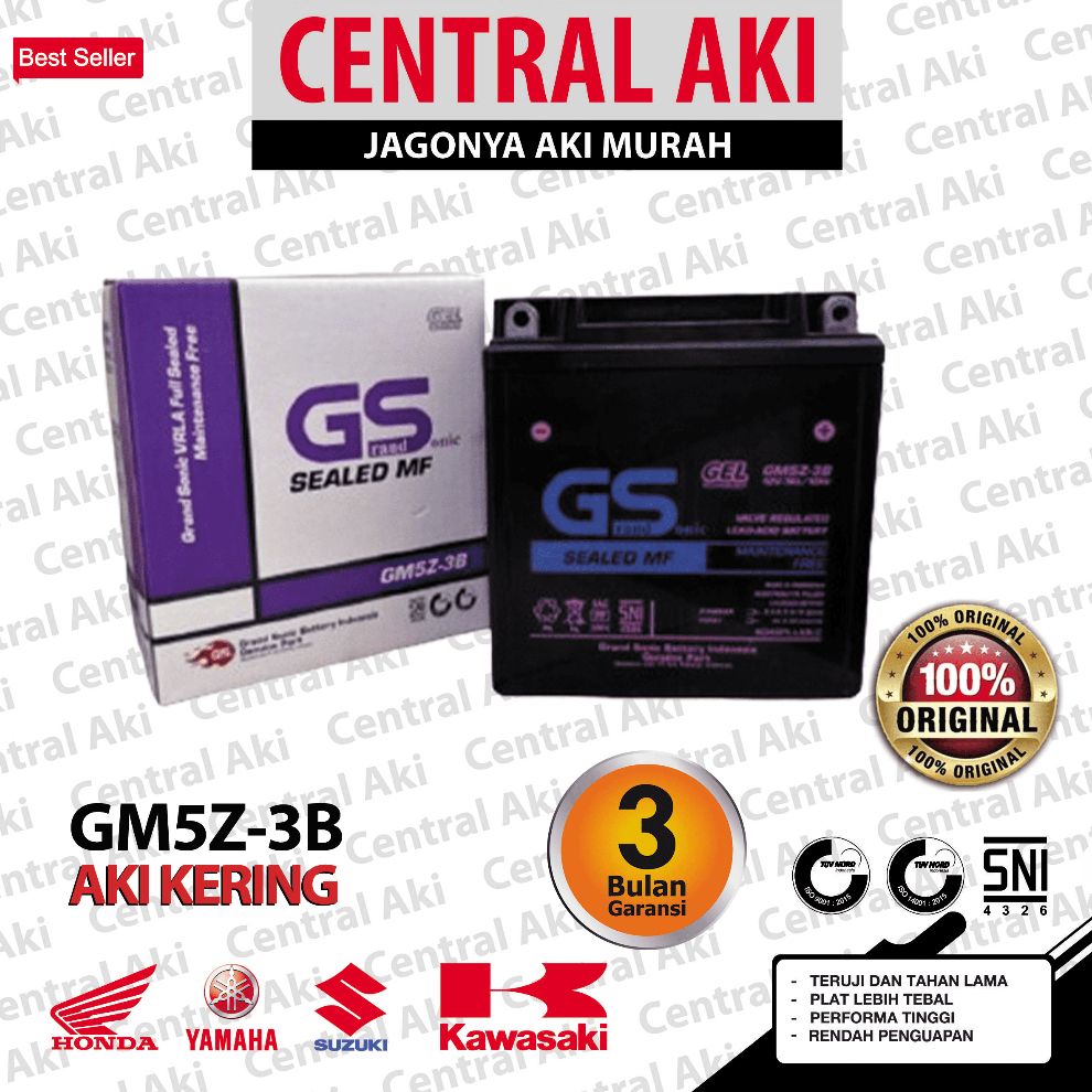 GM5Z-3B Aki Kering Motor HONDA MP MEGAPRO PRIMUS OLD 2007 2008 2009