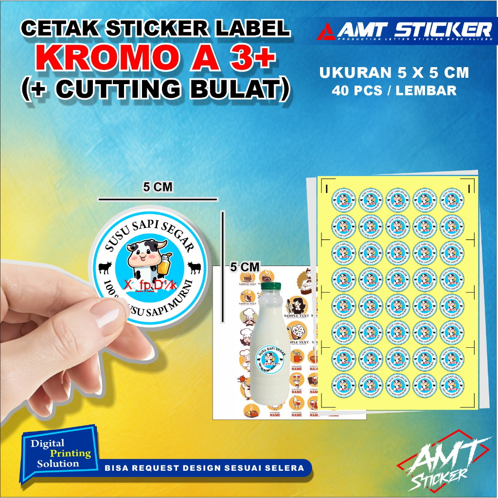 

Stiker Label Kromo A3+ / Vinyl A3+ / Stiker Label Makanan - Bebas Request