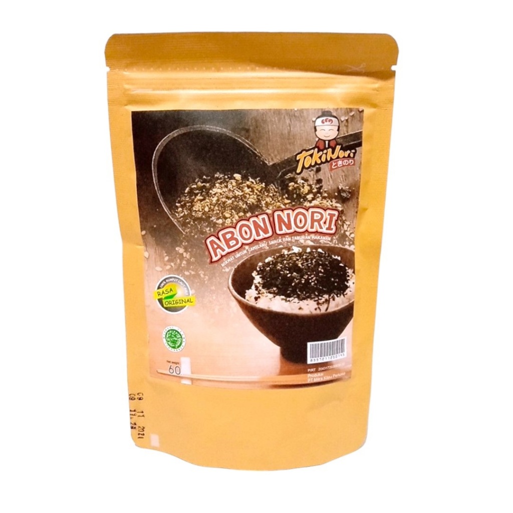 

Abon Rumput Laut Seaweed Nori Tokinori original Halal 60 Gram (Pack)