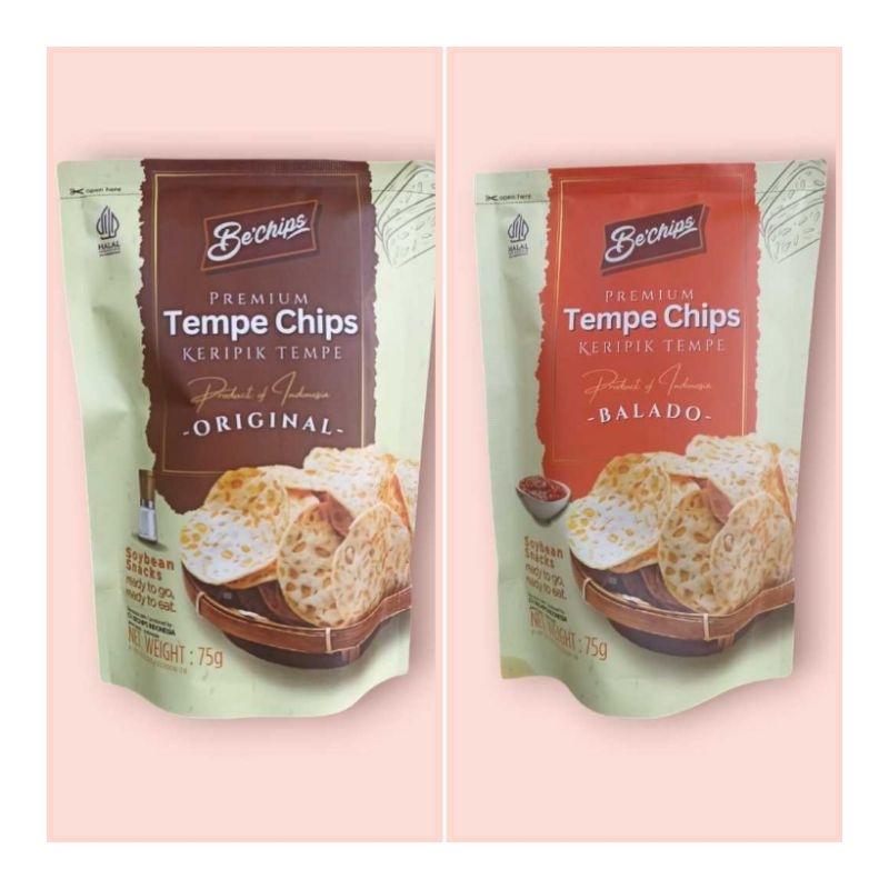 

Keripik tempe pedas dan original 75gr