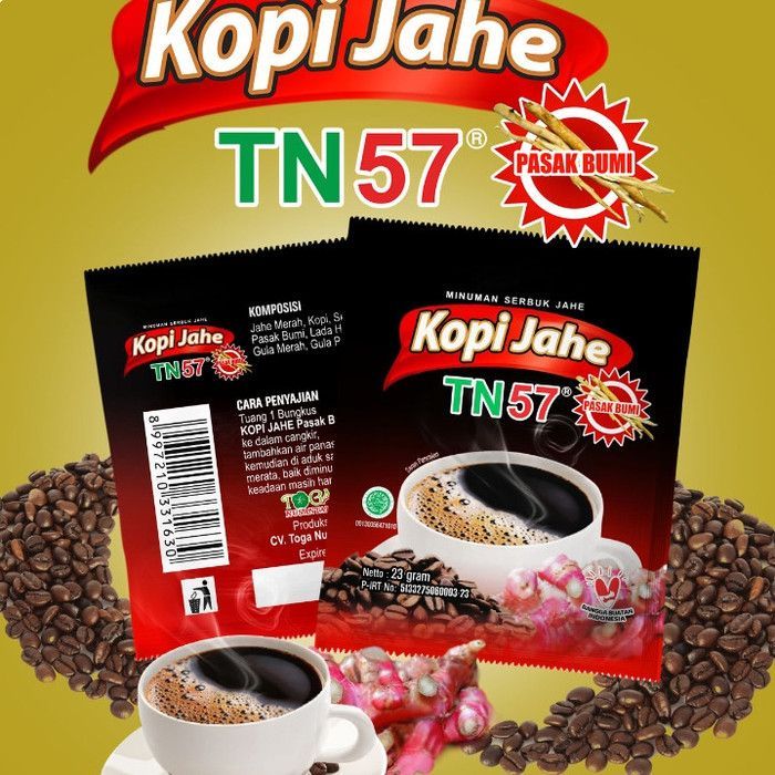 

Kopi Jahe TN57 Minuman serbuk jahe dengan pasak bmi - RENCENG