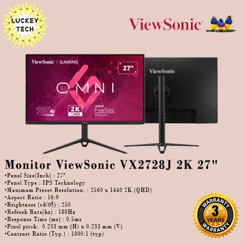 Monitor ViewSonic VX2728J 2K 27"