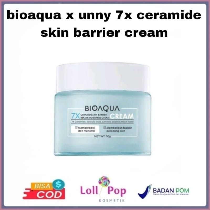 unny x bioaqua 7x ceramide skin barrier moisturizer cream