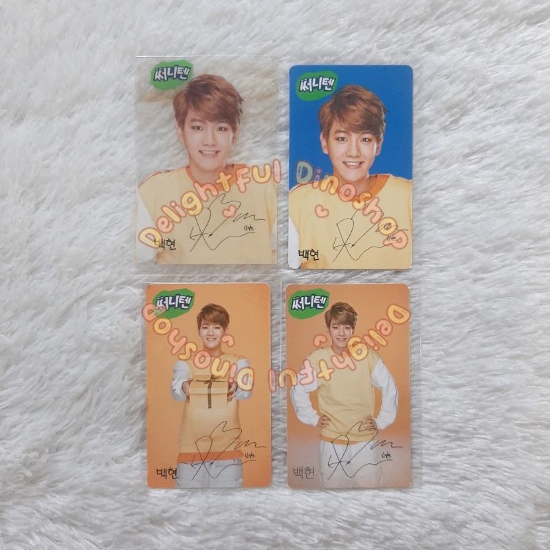 (READY STOCK) EXO BAEKHYUN SUNNY TEN 10 SUNNY10 PHOTOCARD PC TRANSPARENT TRANSPARAN