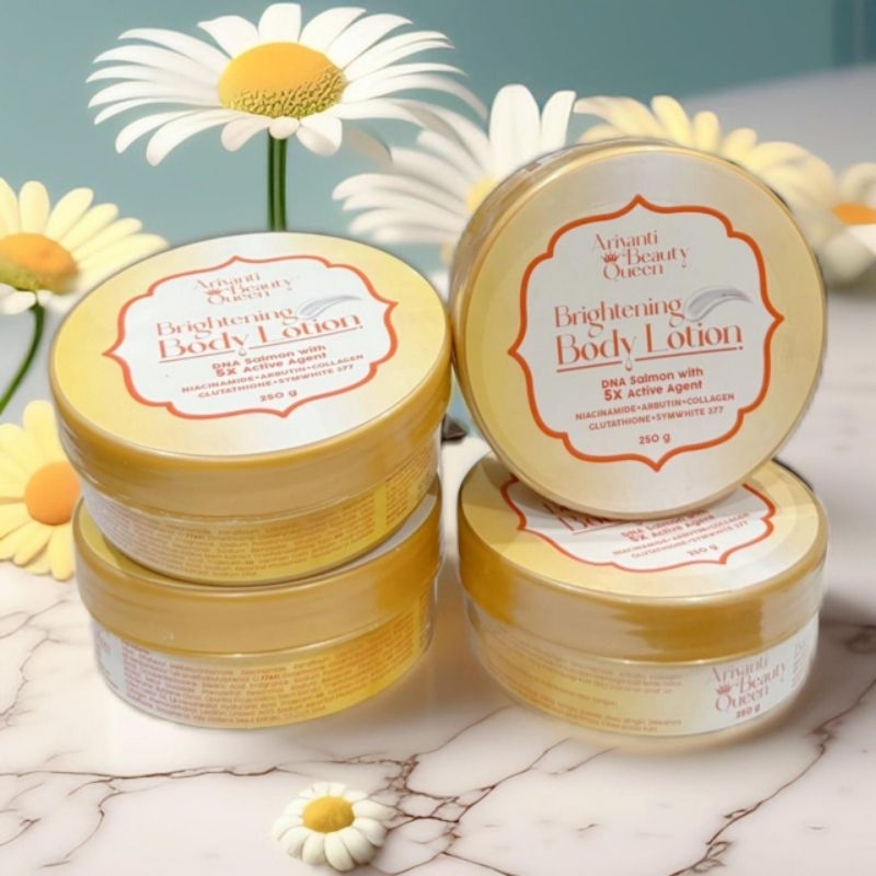 Body lotion whitening, pelindung matahari, anti penuaan dini & BPOM( Ariyanti beauty queen)