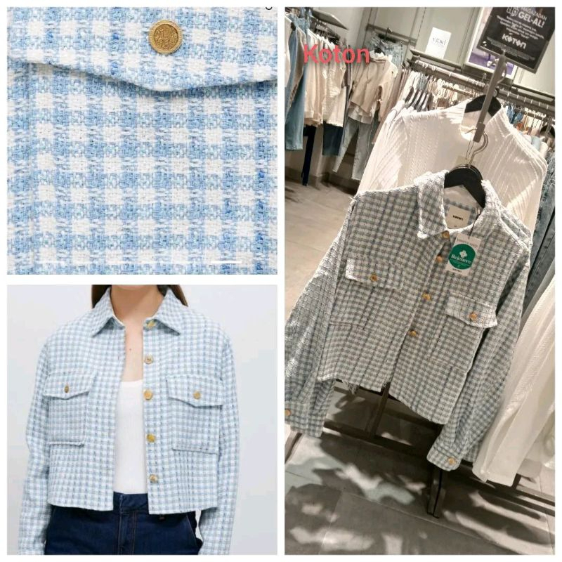 KOTON TURKI SALE Tweed Blazer
