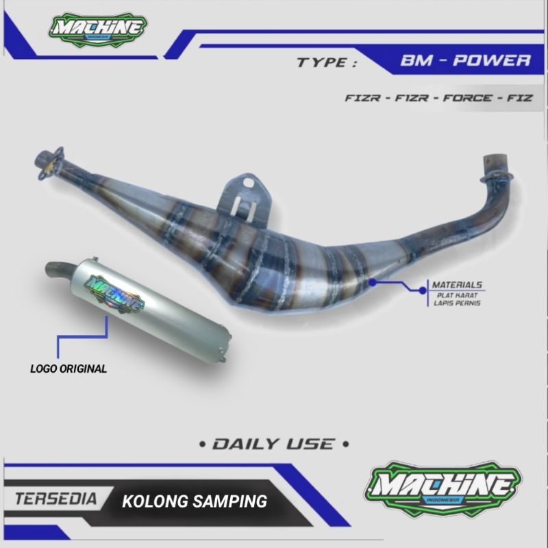 KNALPOT FIZR FIZ R BM POWER KOLONG SAMPING ORIGINAL MACHINE BUKAN RTX