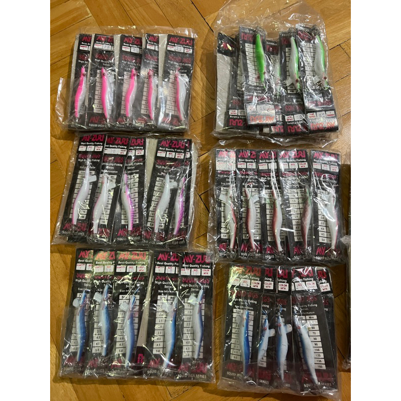 Squid Jig Kayu ~ Capella Jig Umpan Cumi Handmade Umpan Cumi Capella Udang Kayu Glow in the dark