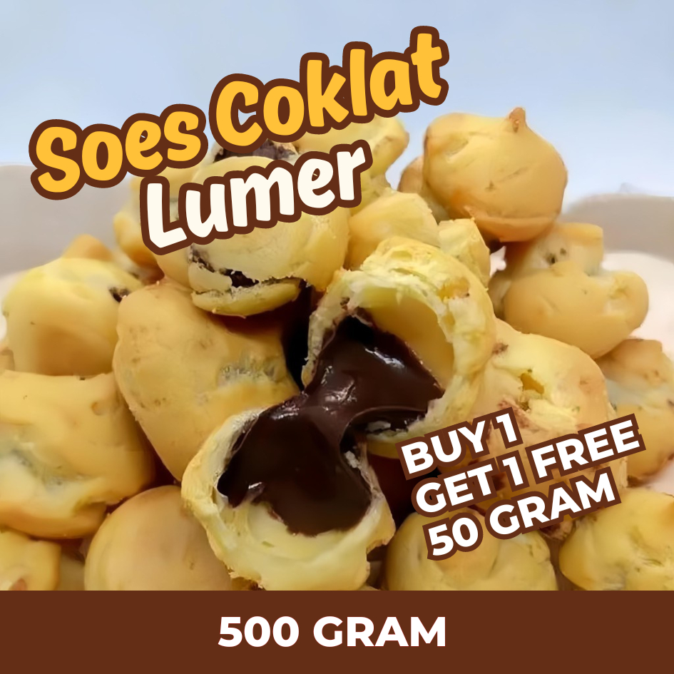 

500gr Sus Soes Coklat Lumer Cemilan Kue Kering Coklat Shine Mate