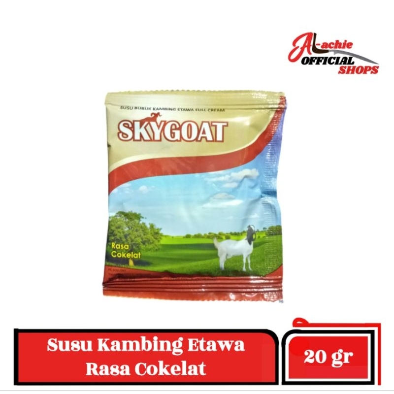 

SKYGOAT - Susu Kambing Etawa Bubuk Rasa Coklat 20gr