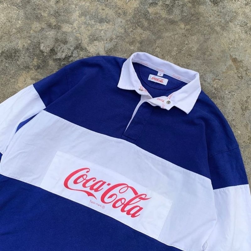 Retro 80s Coca Cola Rugby Shirt