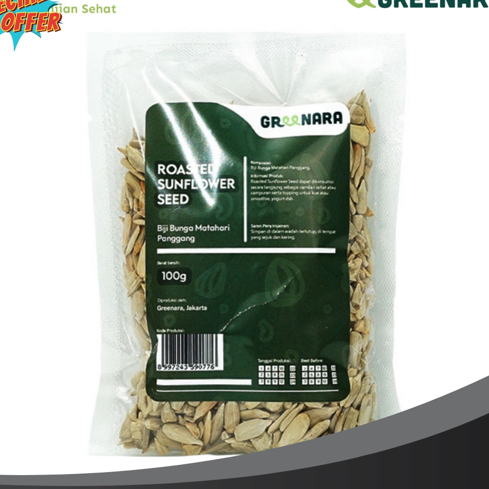

HARGA GROSIR Greenara Kuaci Kupas Panggang 1gr Roasted Sunflower Seed