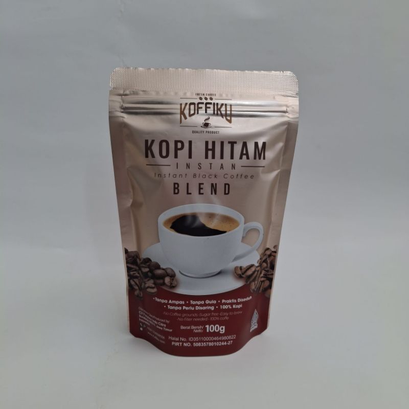

KOFFIKU Blend kopi hitam tanpa ampas kemasan 100gram
