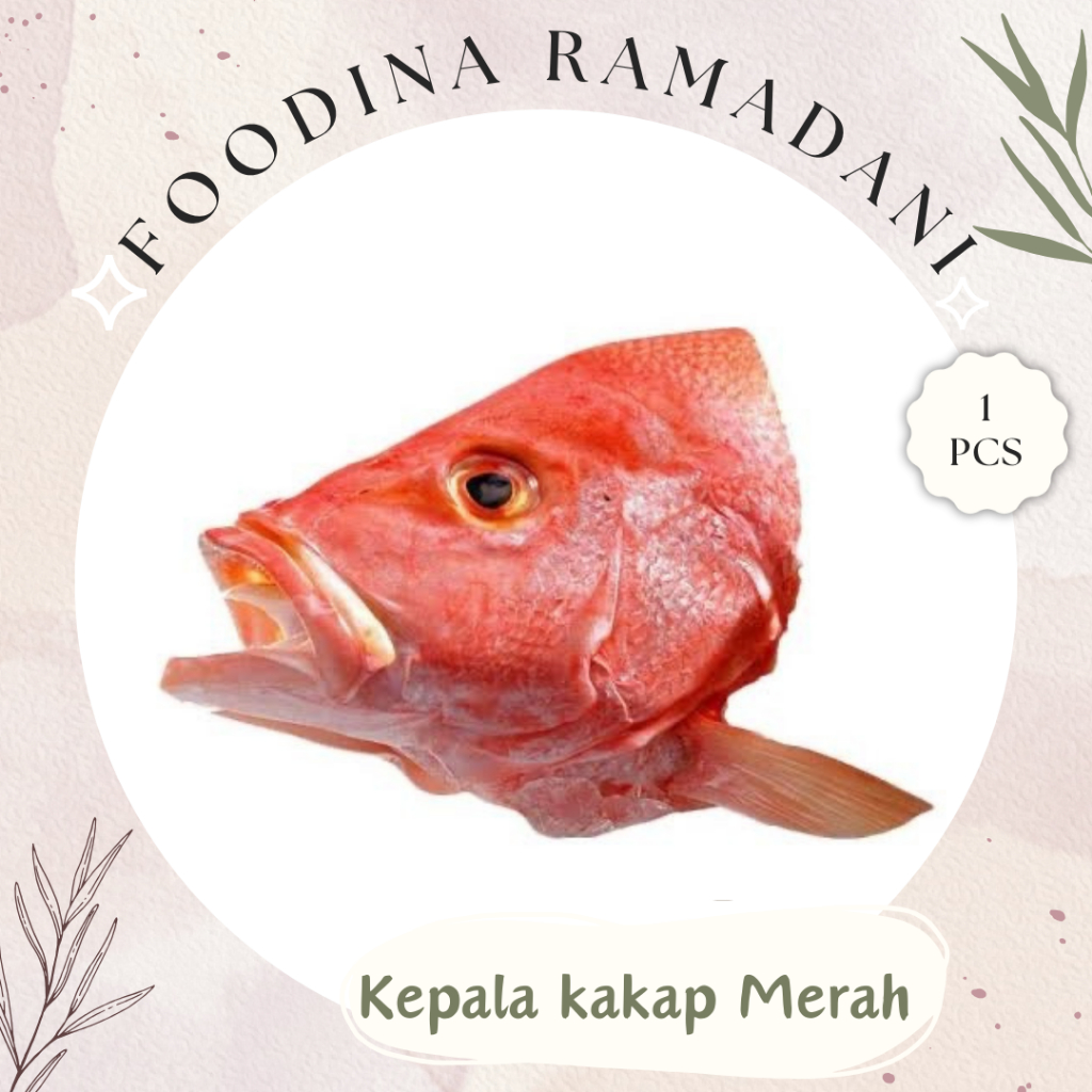 

KEPALA IKAN Kakap Merah - Fish Head Fresh [ Size S ] Harga Per PCS