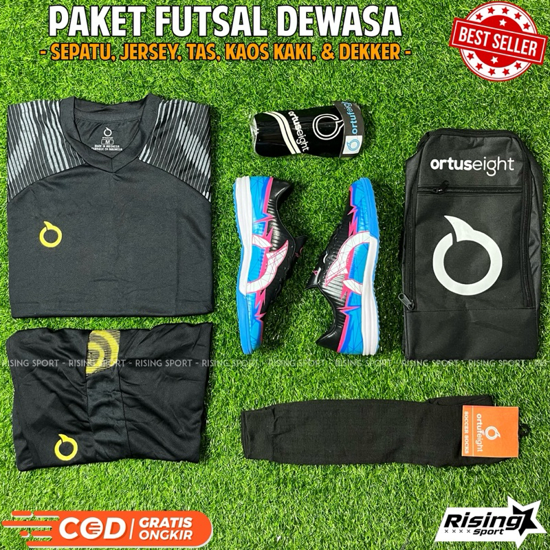 Sepatu Futsal Ortus Catalyst Raiden FG Terbaru Paket Komplit Sepatu Futsal Ortuseight Lengkap