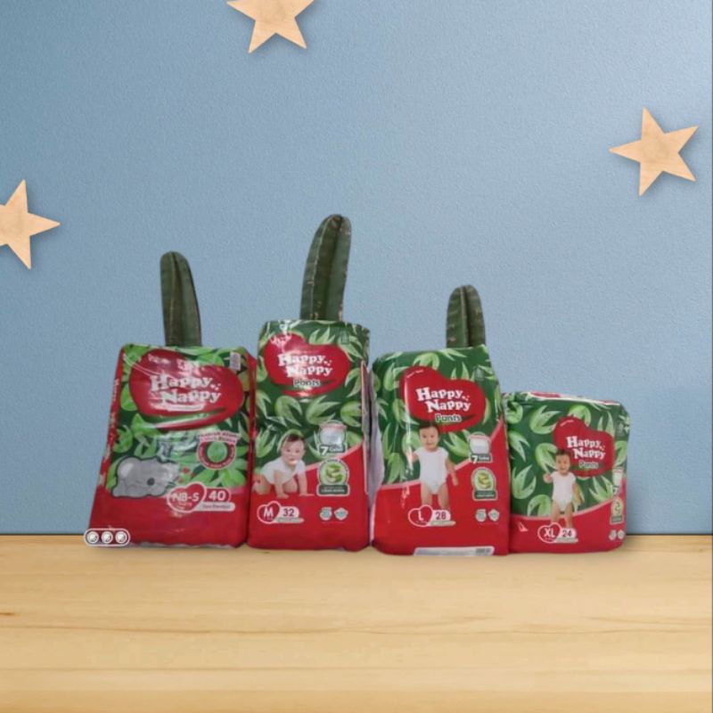 Pampers Happy Nappy Nb-S40/M32/L28/XL24