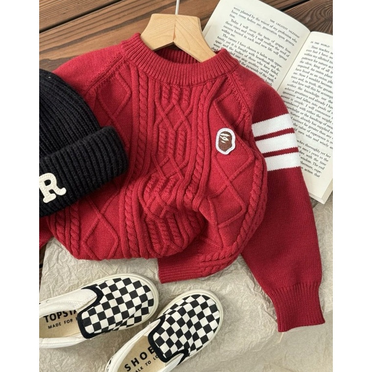 Koleksi Terbaru Bappe Knit Sweater  Sweater Anak Laki Laki  Sweater Anak Laki Laki Keren