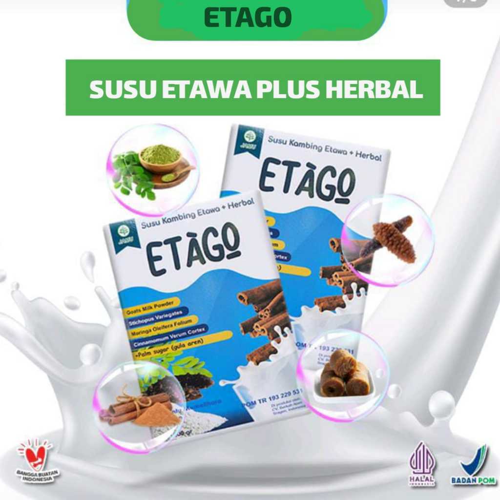 

Susu Kambing Etawa Etago 200 Gram Daun Kelor Teripang Kayu Manis Gula Aren