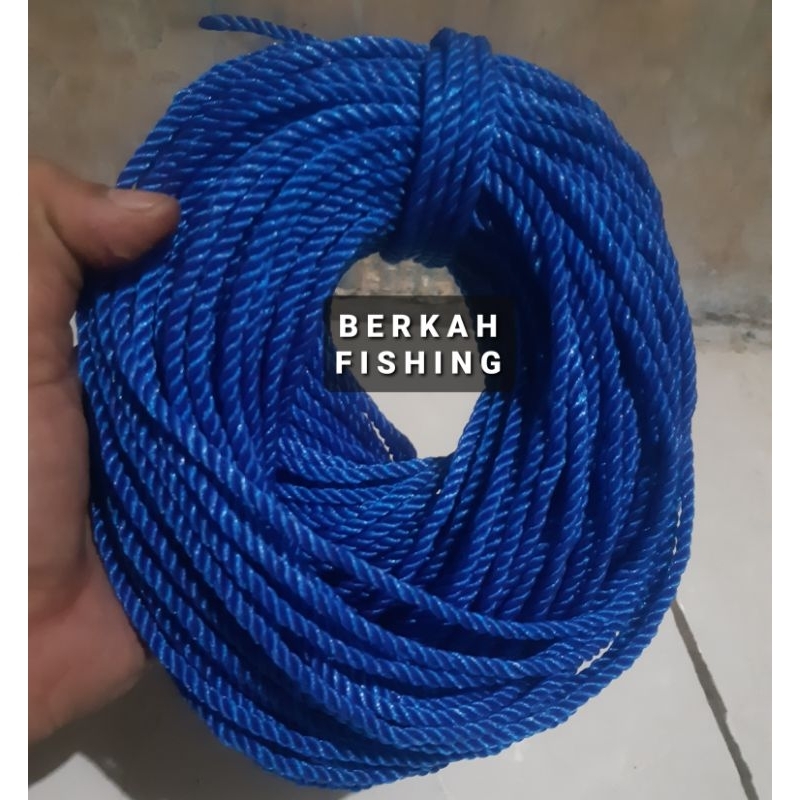 

Tali tambang pengikat serbaguna 4mm Biru (10-50meter)
