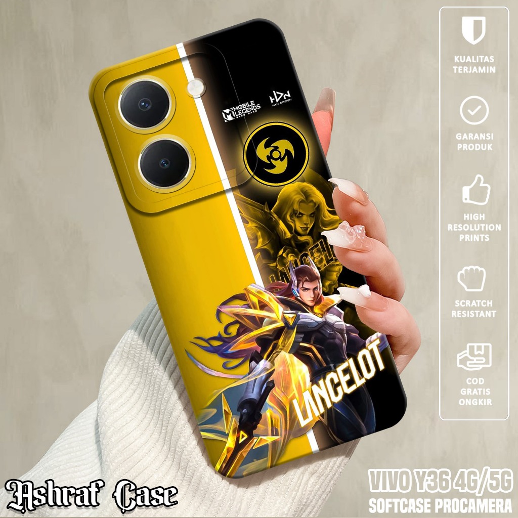 Case VIVO Y36 4G / Y36 5G - Casing VIVO Y36 5G / Y36 4G  Motif Hero MobileLegend - Silikon Hp VIVO Y