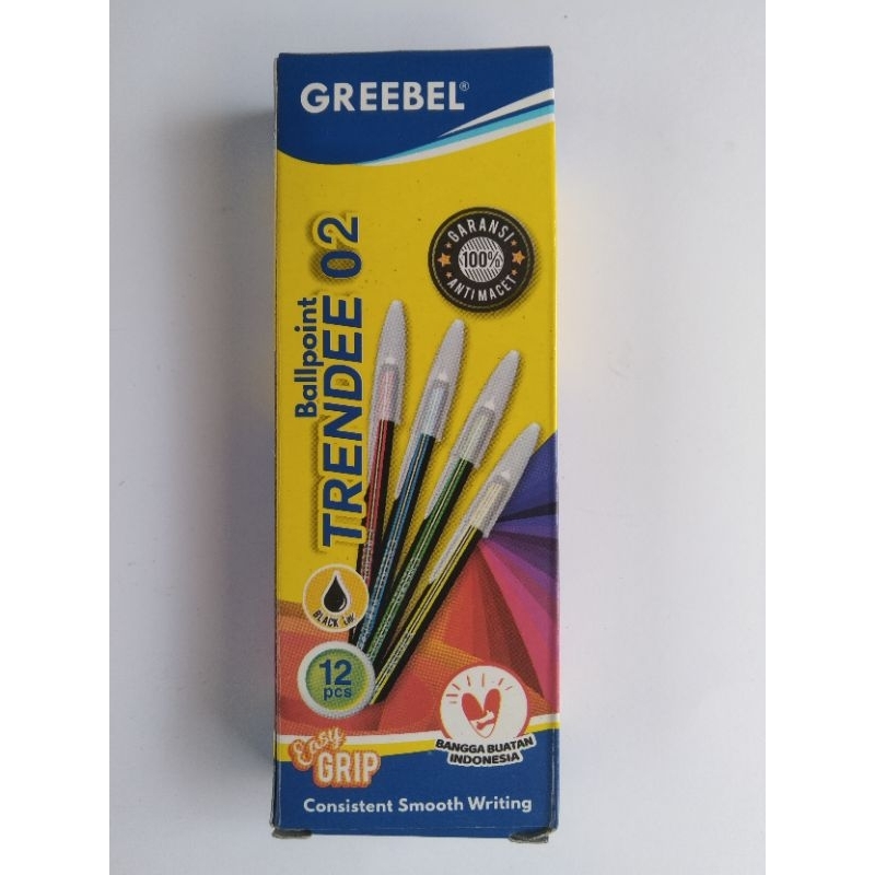 

Pulpen GREEBEL TRENDEE 02 isi 12 pcs per pack original